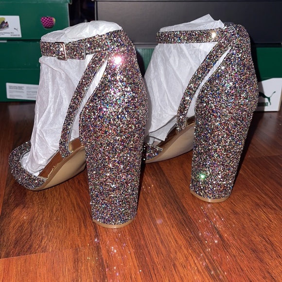 Betsy Johnson Glissten Rainbow Glitter Sandal - Picture 5 of 9